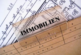 Hängeregister mit der Beschriftung Immobilien